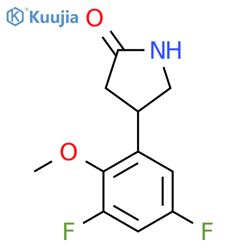 4-(3,5-difluoro-2-methoxyphenyl)pyrrolidin-2-one structure