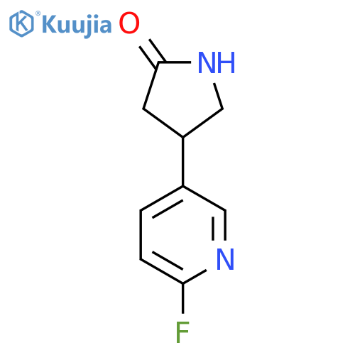 4-(6-Fluoropyridin-3-yl)pyrrolidin-2-one structure