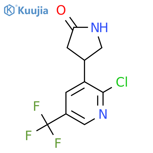 4-2-chloro-5-(trifluoromethyl)pyridin-3-ylpyrrolidin-2-one structure