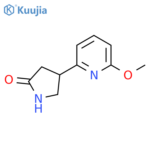 4-(6-Methoxypyridin-2-yl)pyrrolidin-2-one structure