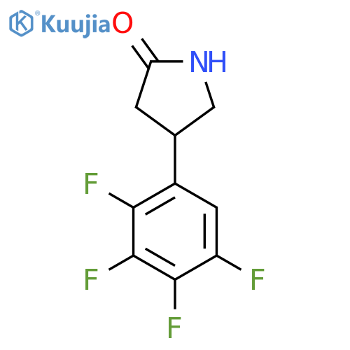 4-(2,3,4,5-tetrafluorophenyl)pyrrolidin-2-one structure