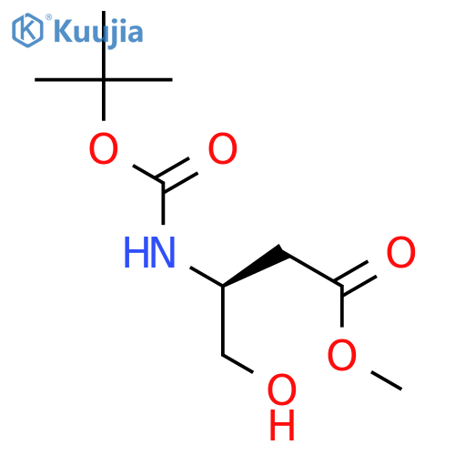 (3S)-3-(1,1-Dimethylethoxy)carbonylamino-4-hydroxy-butanoic Acid Methyl Ester structure