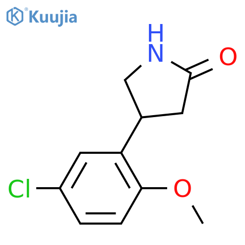 4-(5-chloro-2-methoxyphenyl)pyrrolidin-2-one structure