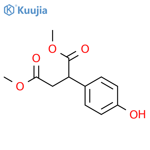 Dimethyl 2-(4-hydroxyphenyl)succinate structure