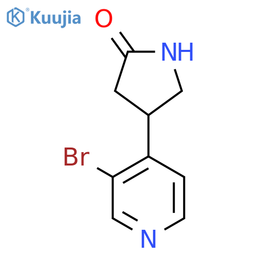 4-(3-bromopyridin-4-yl)pyrrolidin-2-one structure