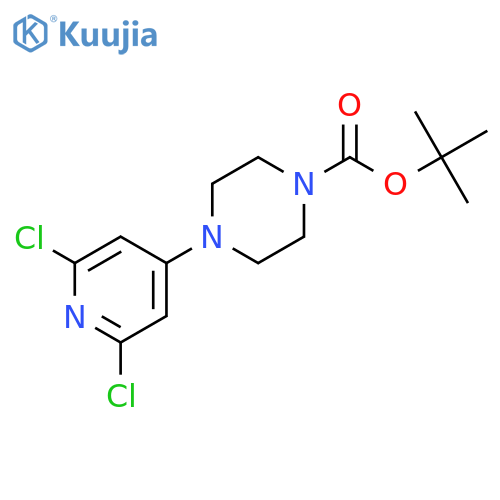 tert-Butyl 4-(2,6-dichloropyridin-4-yl)piperazine-1-carboxylate structure