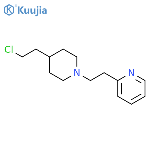 Pyridine, 2-[2-[4-(2-chloroethyl)-1-piperidinyl]ethyl]- structure