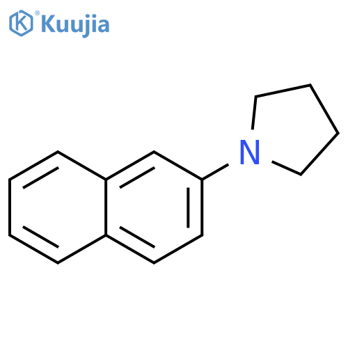 Pyrrolidine, 1-(2-naphthalenyl)- structure