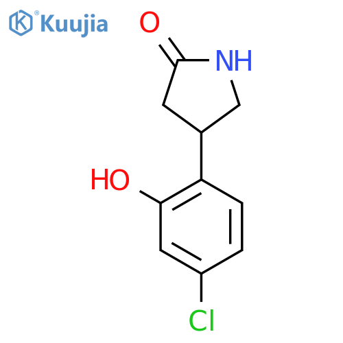4-(4-chloro-2-hydroxyphenyl)pyrrolidin-2-one structure
