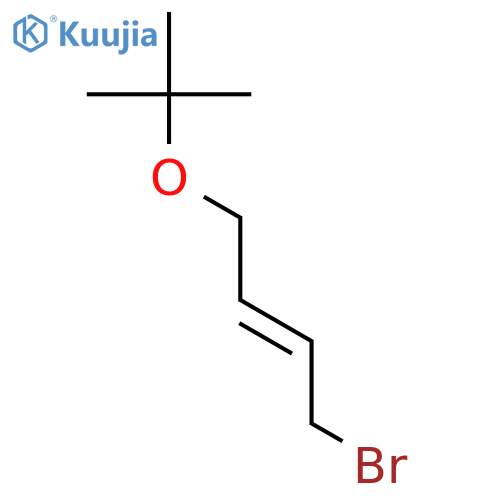 2-Butene, 1-bromo-4-(1,1-dimethylethoxy)-, (2E)- structure