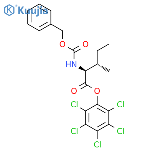 L-Isoleucine,N-[(phenylmethoxy)carbonyl]-, pentachlorophenyl ester (9CI) structure