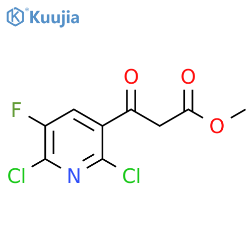 Methyl 2,6-dichloro-5-fluoro-β-oxo-3-pyridinepropanoate structure
