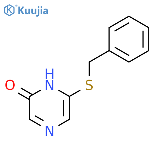 2(1H)-Pyrazinone, 6-[(phenylmethyl)thio]- structure