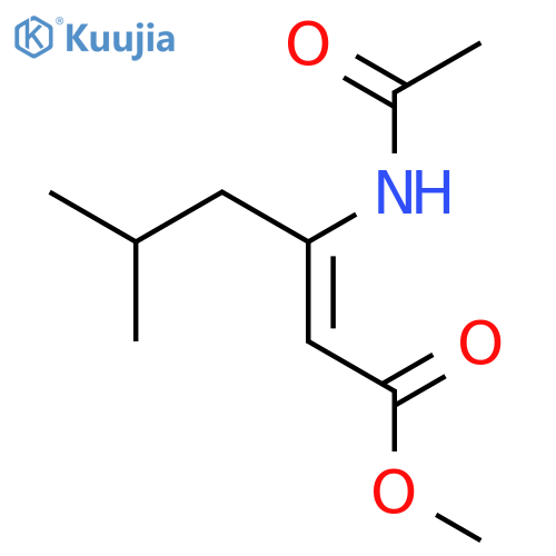 2-Hexenoic acid, 3-(acetylamino)-5-methyl-, methyl ester, (2Z)- structure
