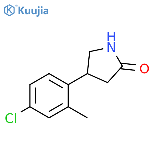 4-(4-chloro-2-methylphenyl)pyrrolidin-2-one structure