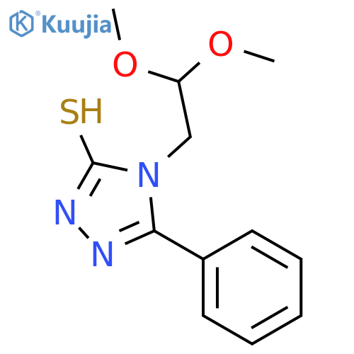 4-(2,2-dimethoxyethyl)-5-phenyl-4h-1,2,4-triazole-3-thiol structure