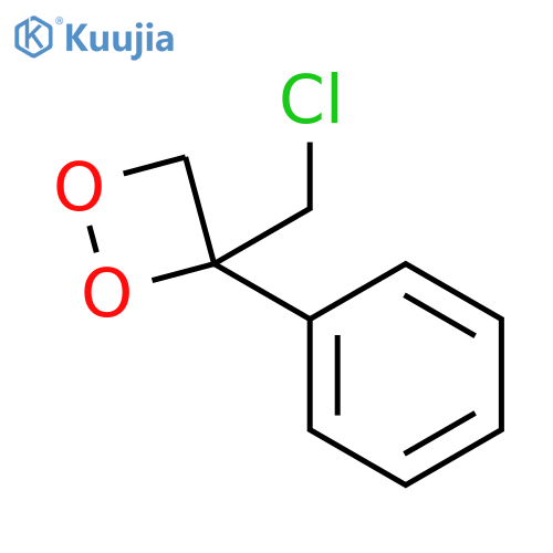 3-(Chloromethyl)-3-phenyl-1,2-dioxetane structure