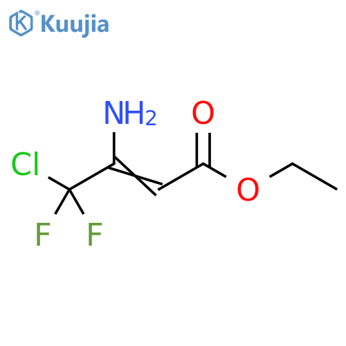 ethyl 3-amino-4-chloro-4,4-difluorobut-2-enoate structure