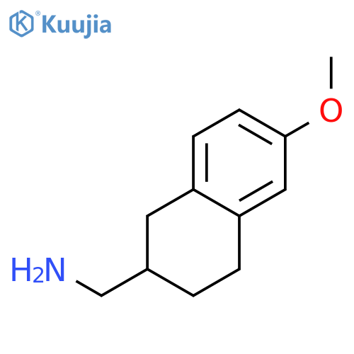 2-NAPHTHALENEMETHANAMINE, 1,2,3,4-TETRAHYDRO-6-METHOXY- structure