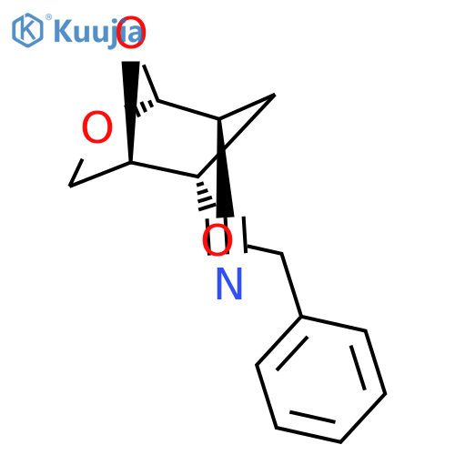 .beta.-D-ribo-Hexopyranose, 1,6-anhydro-2-cyano-2,3-dideoxy-4-O-(phenylmethyl)- structure