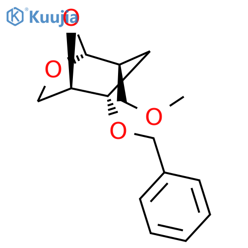 .beta.-D-ribo-Hexopyranose, 1,6-anhydro-2,3-dideoxy-2-(methoxymethyl)-4-O-(phenylmethyl)- structure