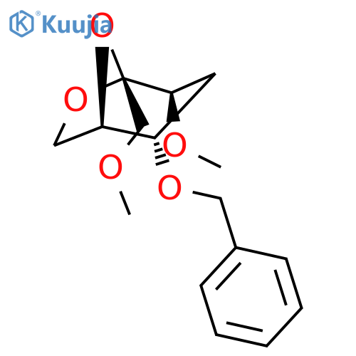 .beta.-D-ribo-2-Heptulopyranose, 2,7-anhydro-4-deoxy-1,3-di-O-methyl-5-O-(phenylmethyl)- structure
