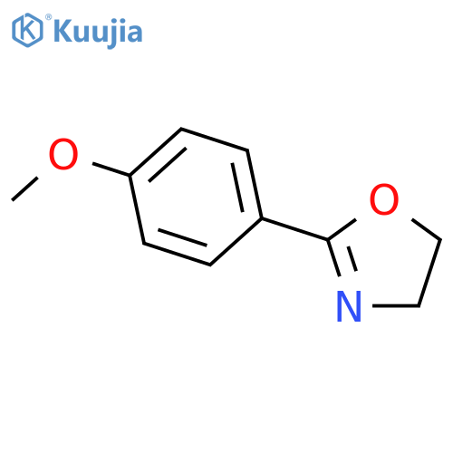 Oxazole, 4,5-dihydro-2-(4-methoxyphenyl)- structure