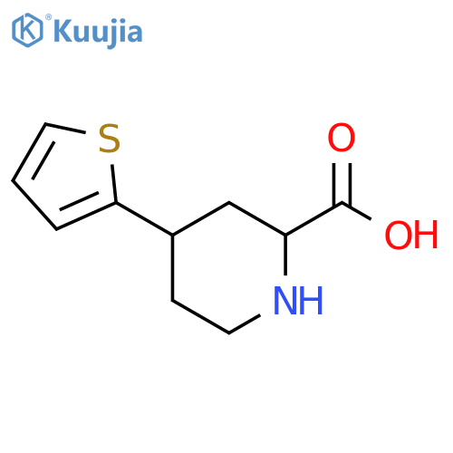 4-(thiophen-2-yl)piperidine-2-carboxylic acid structure