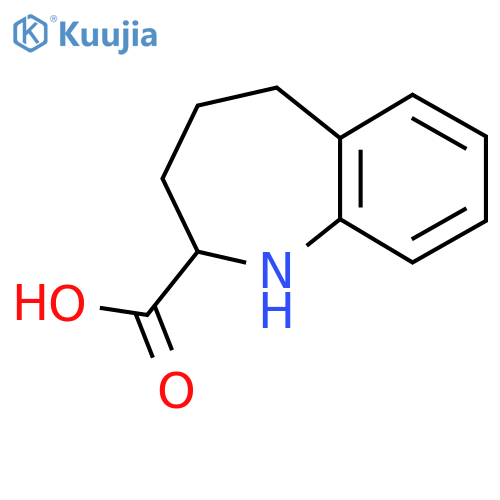 2,3,4,5-Tetrahydro-1H-1-benzazepine-2-carboxylic acid structure