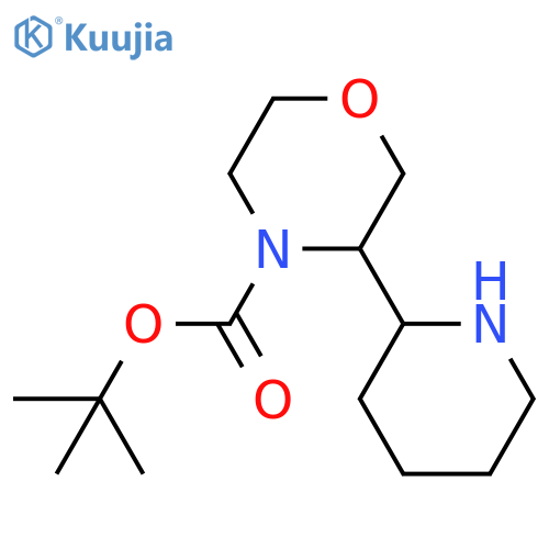 tert-butyl 3-(piperidin-2-yl)morpholine-4-carboxylate structure