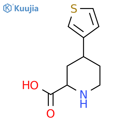4-(Thiophen-3-yl)piperidine-2-carboxylic acid structure