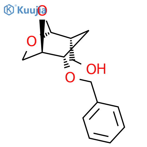 .beta.-D-arabino-Hexopyranose, 1,6-anhydro-2,3-dideoxy-2-(hydroxymethyl)-4-O-(phenylmethyl)- structure