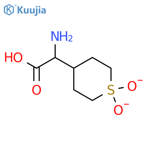 2-Amino-2-(1,1-dioxido-4-tetrahydrothiopyranyl)aceticAcid structure