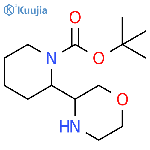 tert-butyl 2-(morpholin-3-yl)piperidine-1-carboxylate structure