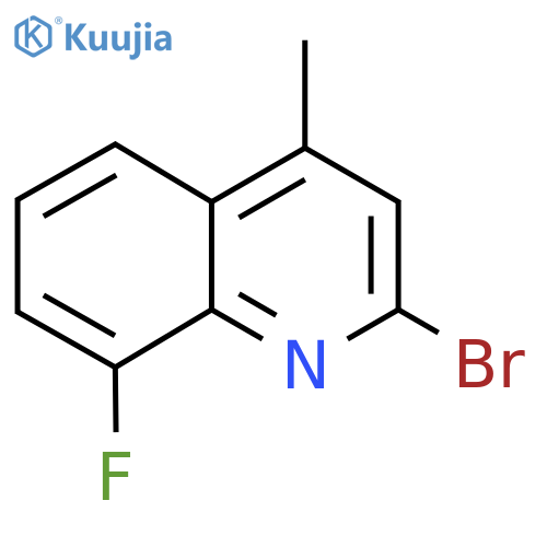 2-Bromo-8-fluoro-4-methylquinoline structure