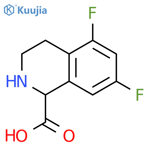5,7-difluoro-1,2,3,4-tetrahydroisoquinoline-1-carboxylic acid structure