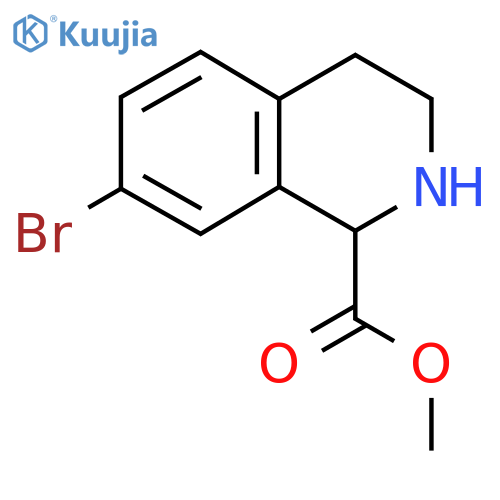 Methyl 7-bromo-1,2,3,4-tetrahydroisoquinoline-1-carboxylate structure