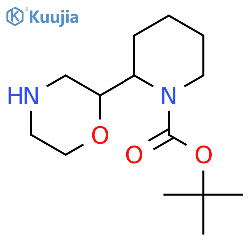 tert-butyl 2-(morpholin-2-yl)piperidine-1-carboxylate structure