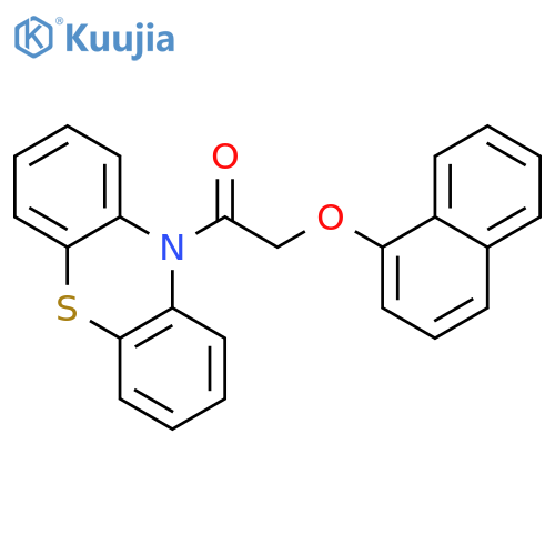 2-(naphthalen-1-yloxy)-1-(10H-phenothiazin-10-yl)ethanone structure