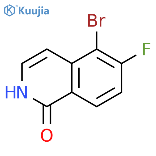 5-bromo-6-fluoro-1,2-dihydroisoquinolin-1-one structure
