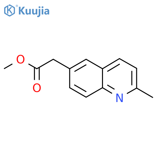Methyl 2-(2-methylquinolin-6-yl)acetate structure