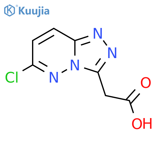 2-(6-Chloro-[1,2,4]triazolo[4,3-b]pyridazin-3-yl)acetic acid structure