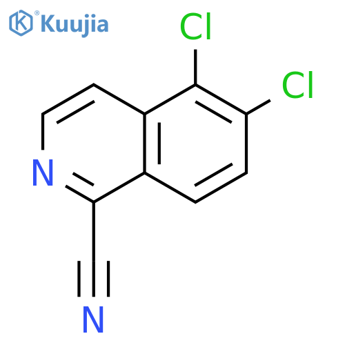 5,6-dichloroisoquinoline-1-carbonitrile structure