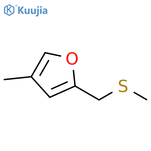 Furan, 4-methyl-2-[(methylthio)methyl]- structure