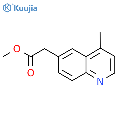 Methyl 2-(4-methylquinolin-6-yl)acetate structure