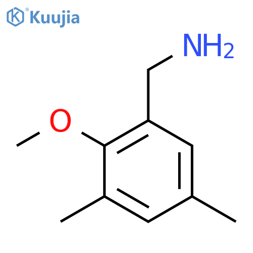 (2-methoxy-3,5-dimethylphenyl)methanamine structure