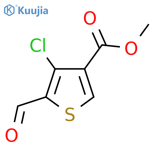 Methyl 4-chloro-5-formylthiophene-3-carboxylate structure
