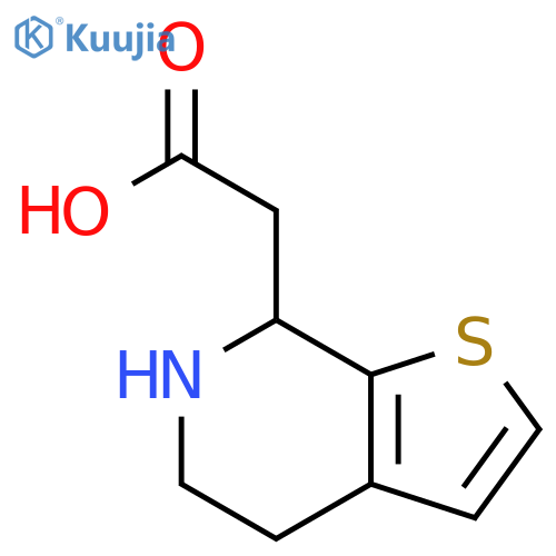 2-{4H,5H,6H,7H-thieno2,3-cpyridin-7-yl}acetic acid structure