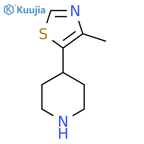 4-(4-methyl-1,3-thiazol-5-yl)piperidine structure