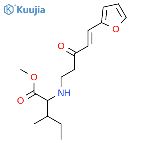 methyl N-[(4E)-5-furan-2-yl-3-oxopent-4-en-1-yl]-L-isoleucinate structure